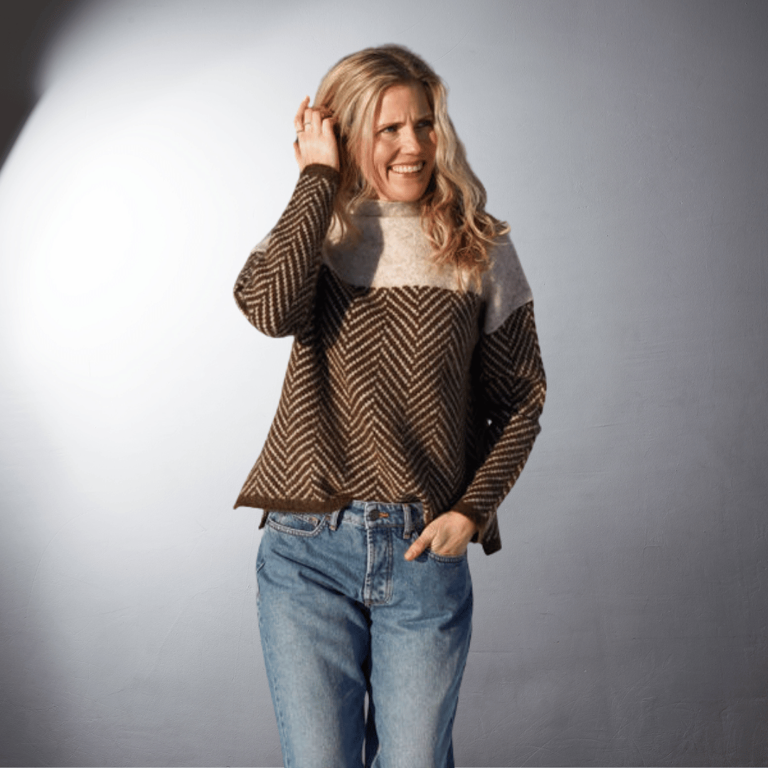 Laurent™ | Pull à Motif Chevron en Laine Douce