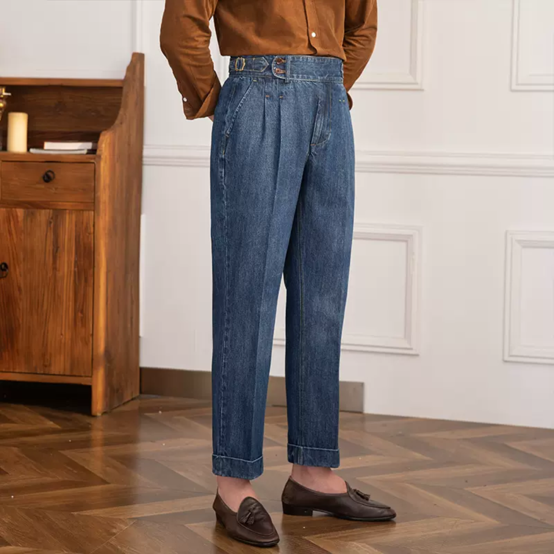 London Edit™ | Denim Gurkha Pants