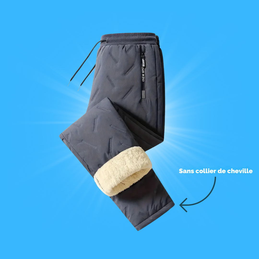 Alexis - Pantalon d'Hiver Décontracté en Polaire