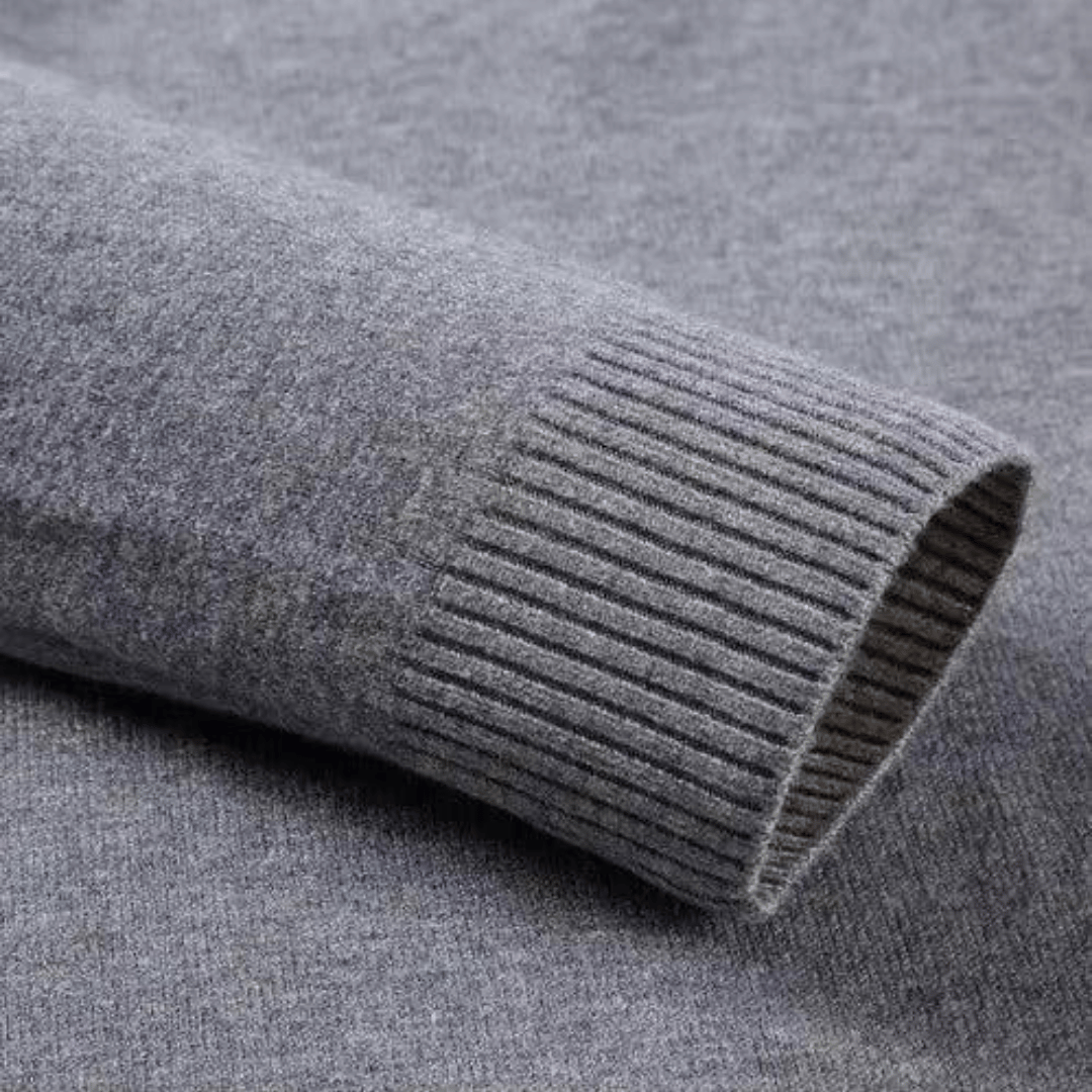 Laurent™ | Pull en Cachemire au Col Montant Raffiné