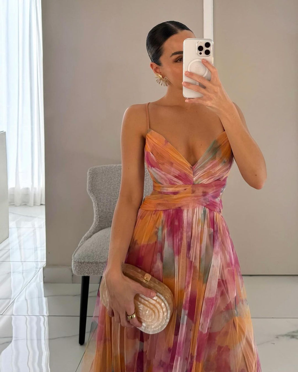 Giselle - Maxi-robe Incantevole avec Imprimé Floral