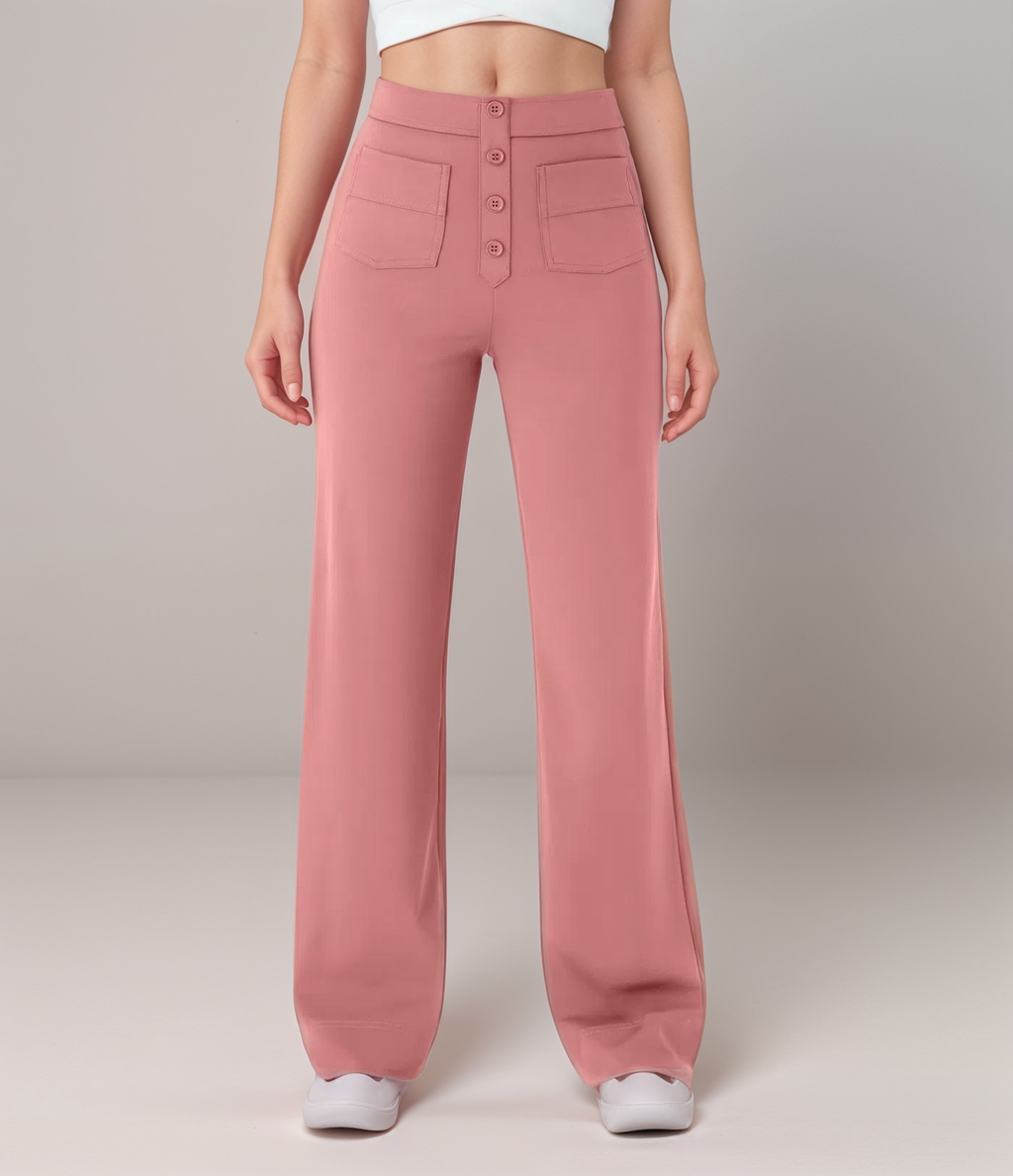 Noémie - Pantalon élastique taille haute | 1+1 GRATUIT