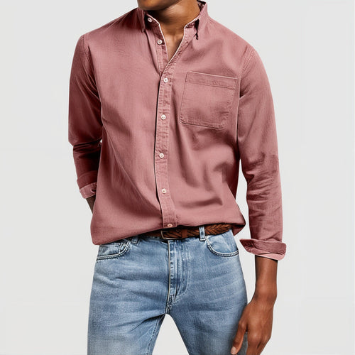 Charles - Chemise Casual Élégante en Coton