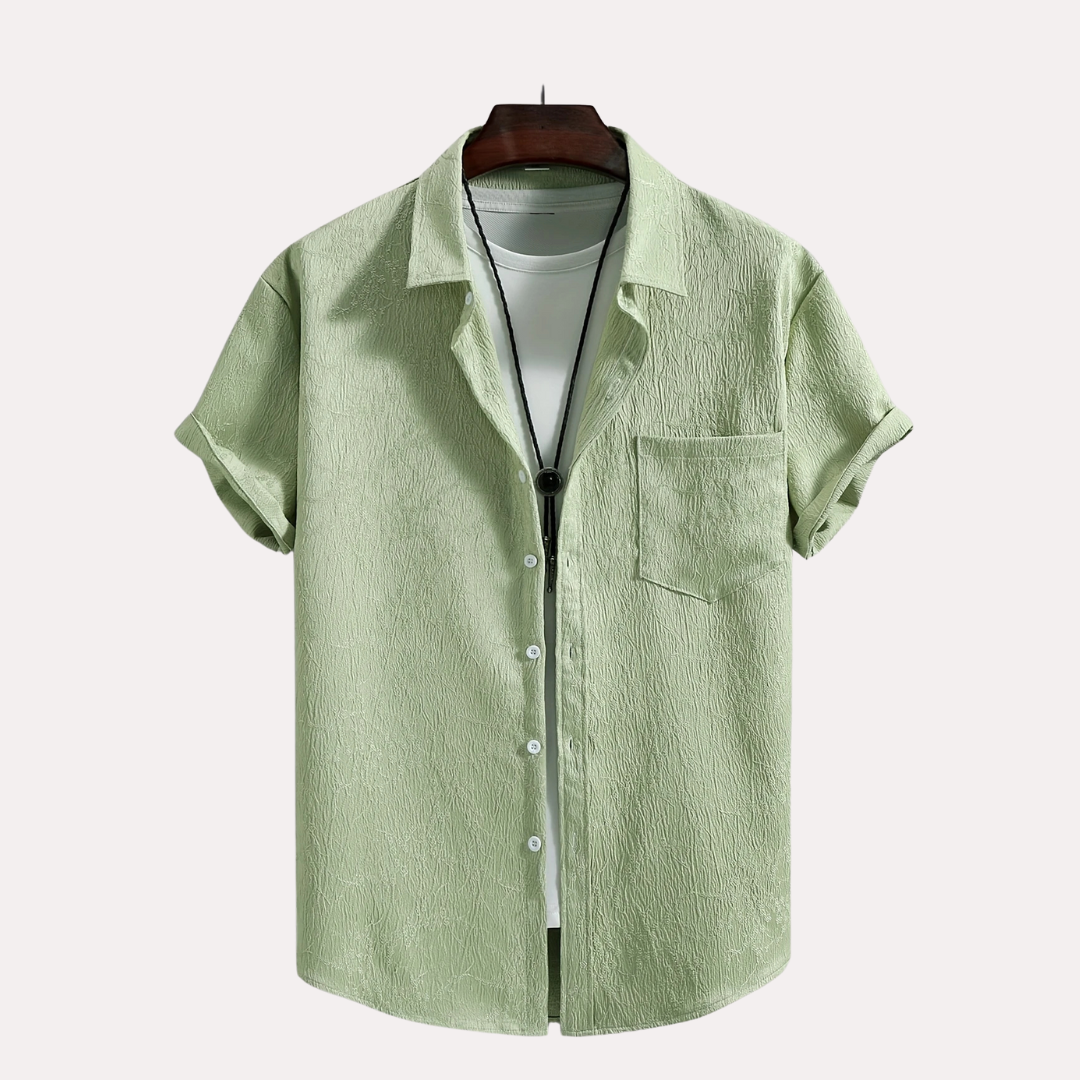 Laurent™ | Chemise Vert Pastel Légère