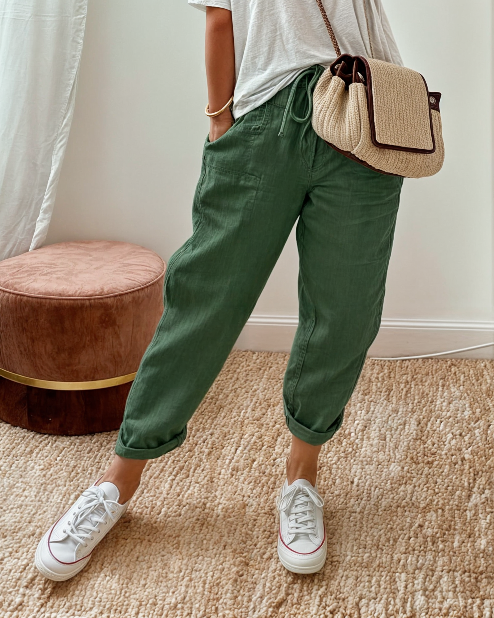 ROSA | PANTALON ÉLÉGANT EN MELANGE DE LIN