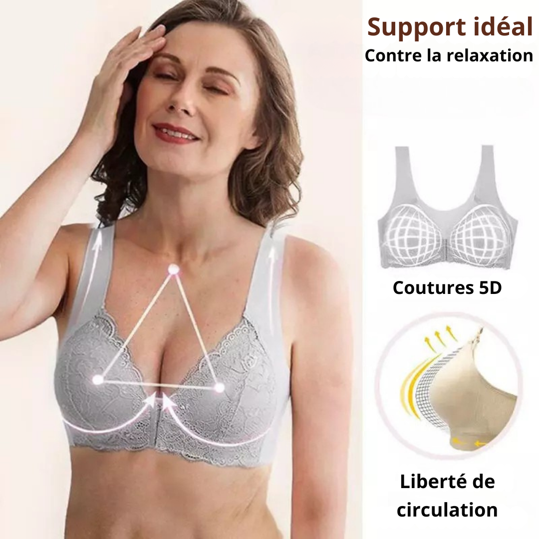 Ginevra™ | (ENSEMBLE DE 3) Soutien-gorge Modélisant Sans Armature avec Fermeture Frontale