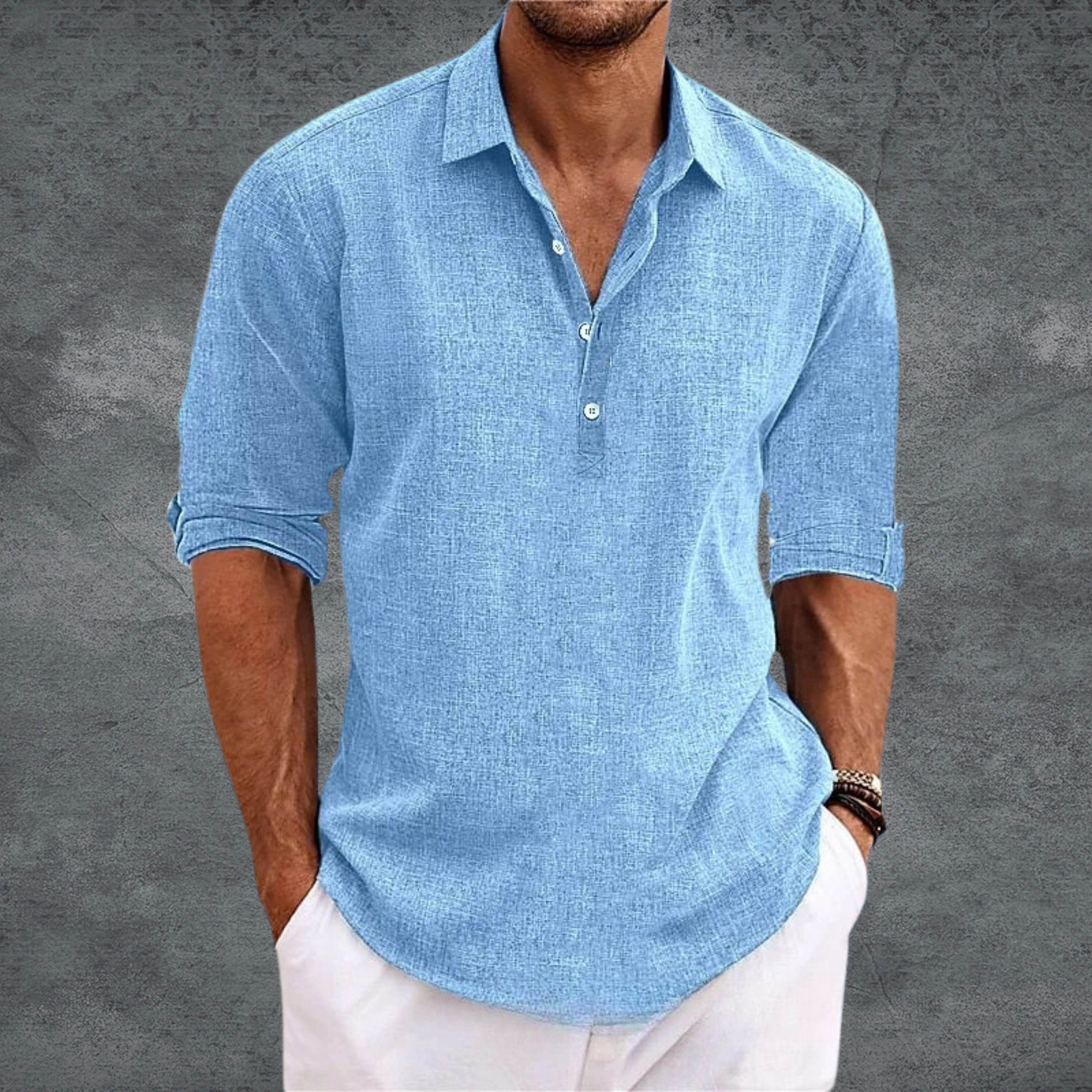 Thierry® | Chemise Décontractée en Lin Léger