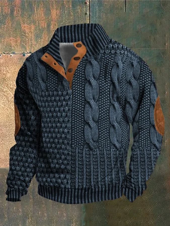 Grayson - Turtleneck Sweater with Button Detail