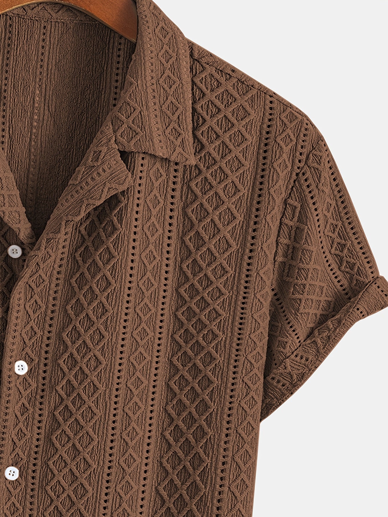 Laurent™ | Chemise Motif Relief Bohème