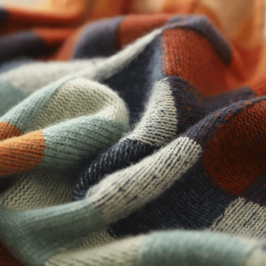 Laurent™ | Pull en Coton à Motif Carré Coloré