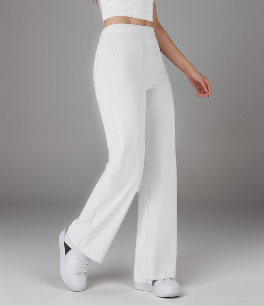Noémie - Pantalon élastique taille haute | 1+1 GRATUIT