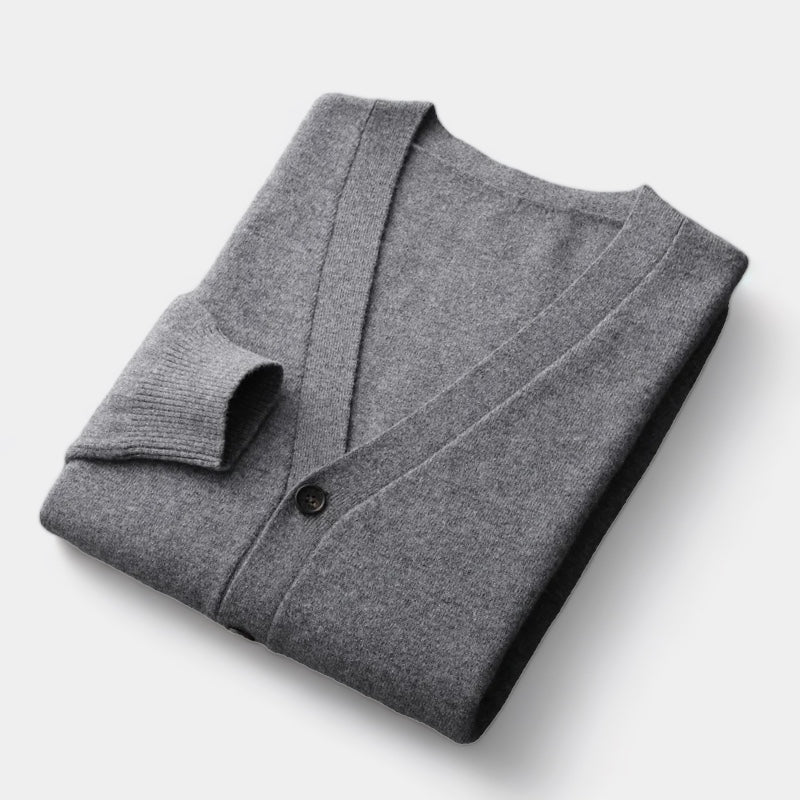 Laurent™ | Pull cardigan en laine mérinos
