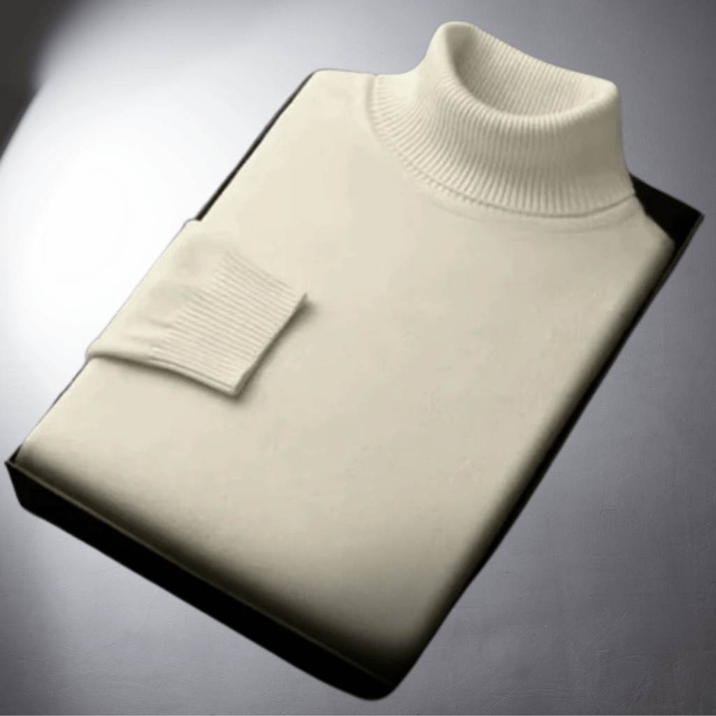 Laurent™ | Pull en Cachemire au Col Montant Raffiné