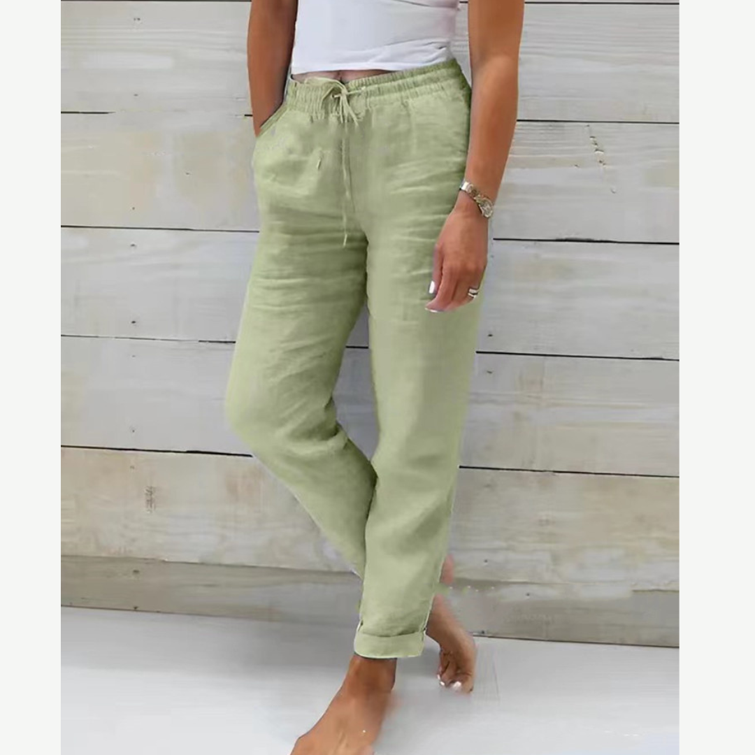 Eleonor® – Pantalons Élastiques en Lin Premium Respirant