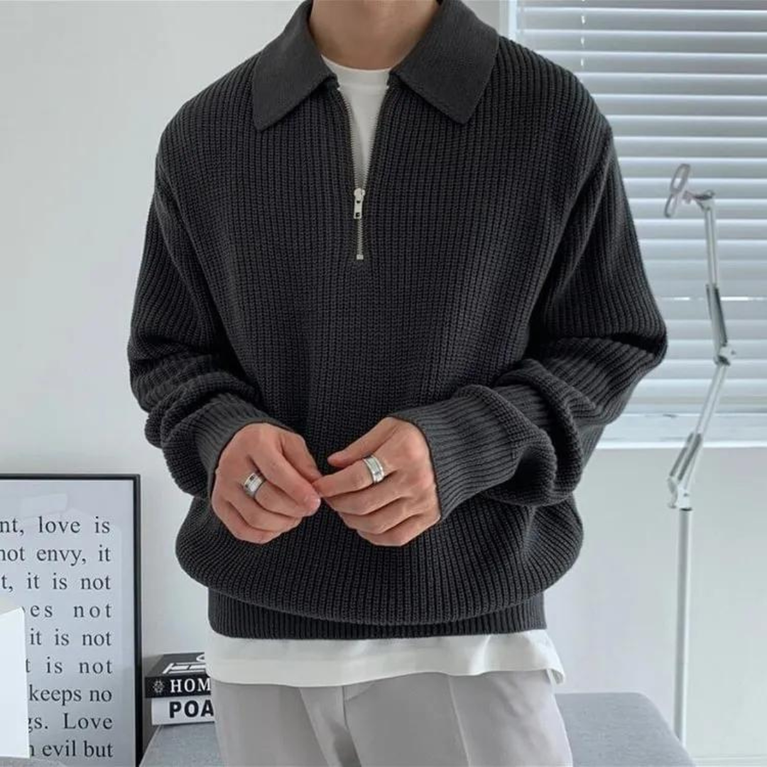 Laurent™ | Pull demi-zippé Julius