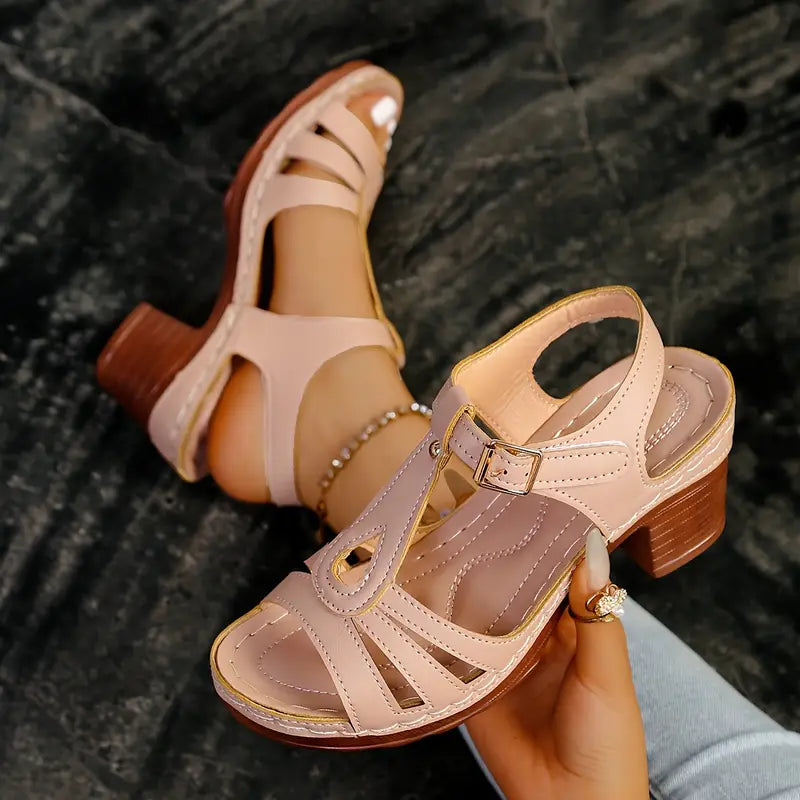Elisa | Sandales orthopédiques à la mode avec semelle plateforme épaisse