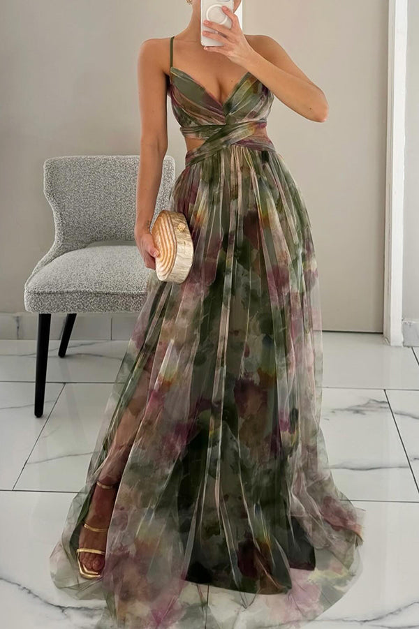 Giselle - Maxi-robe Incantevole avec Imprimé Floral