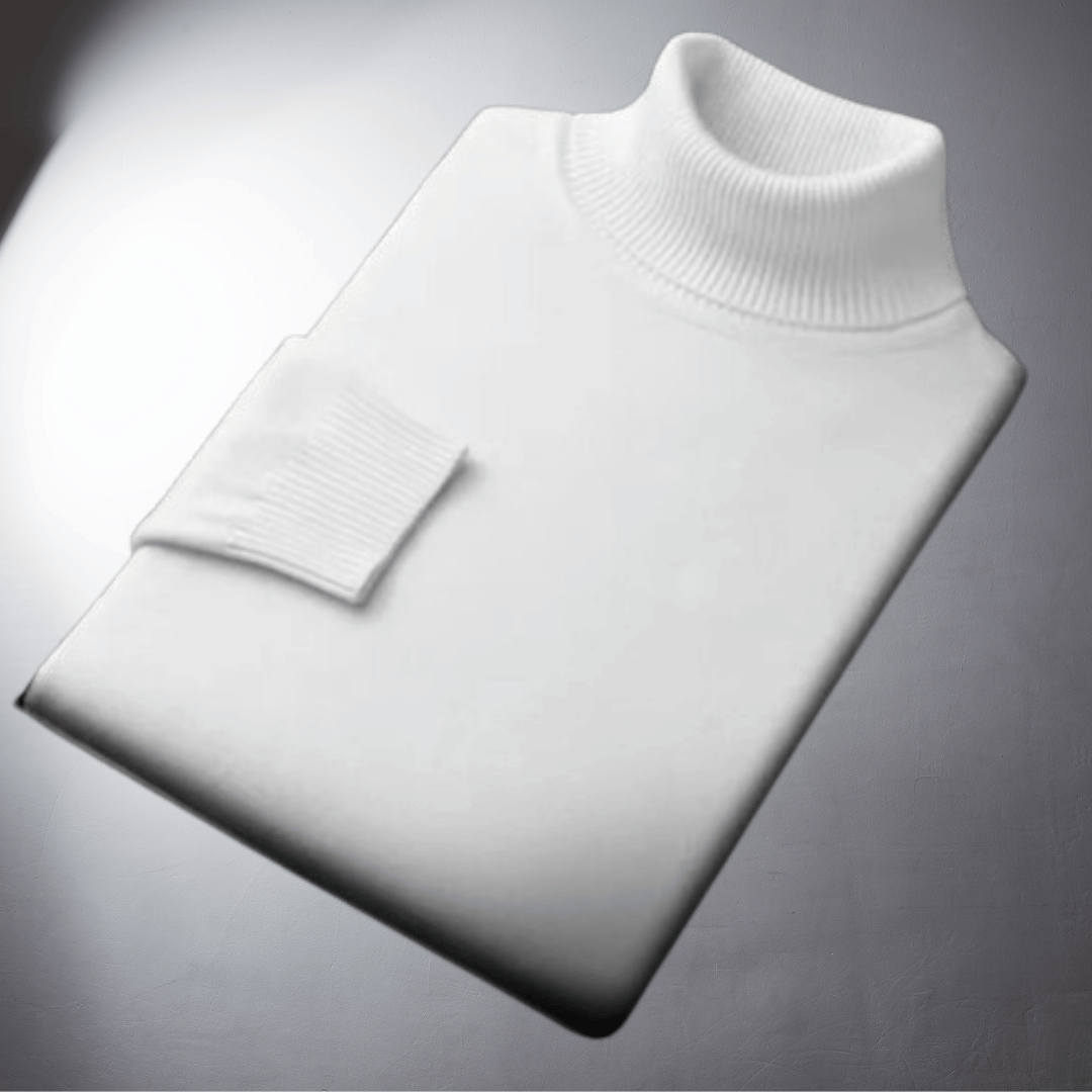 Laurent™ | Pull en Cachemire au Col Montant Raffiné