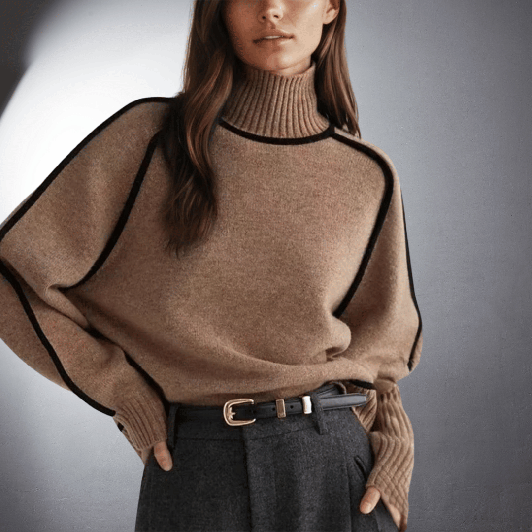 Laurent™ | Pull en Cachemire au Col Montant Élégant