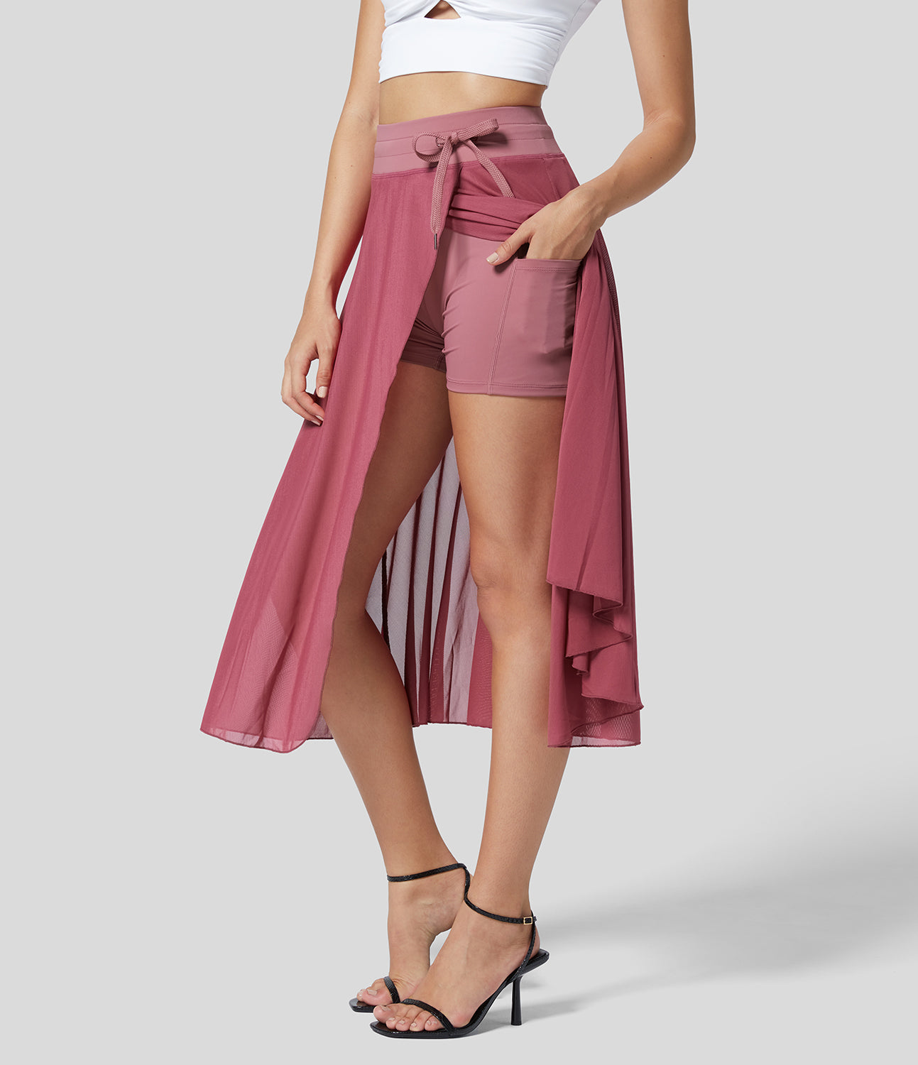Livan - Jupe 2-en-1 taille haute