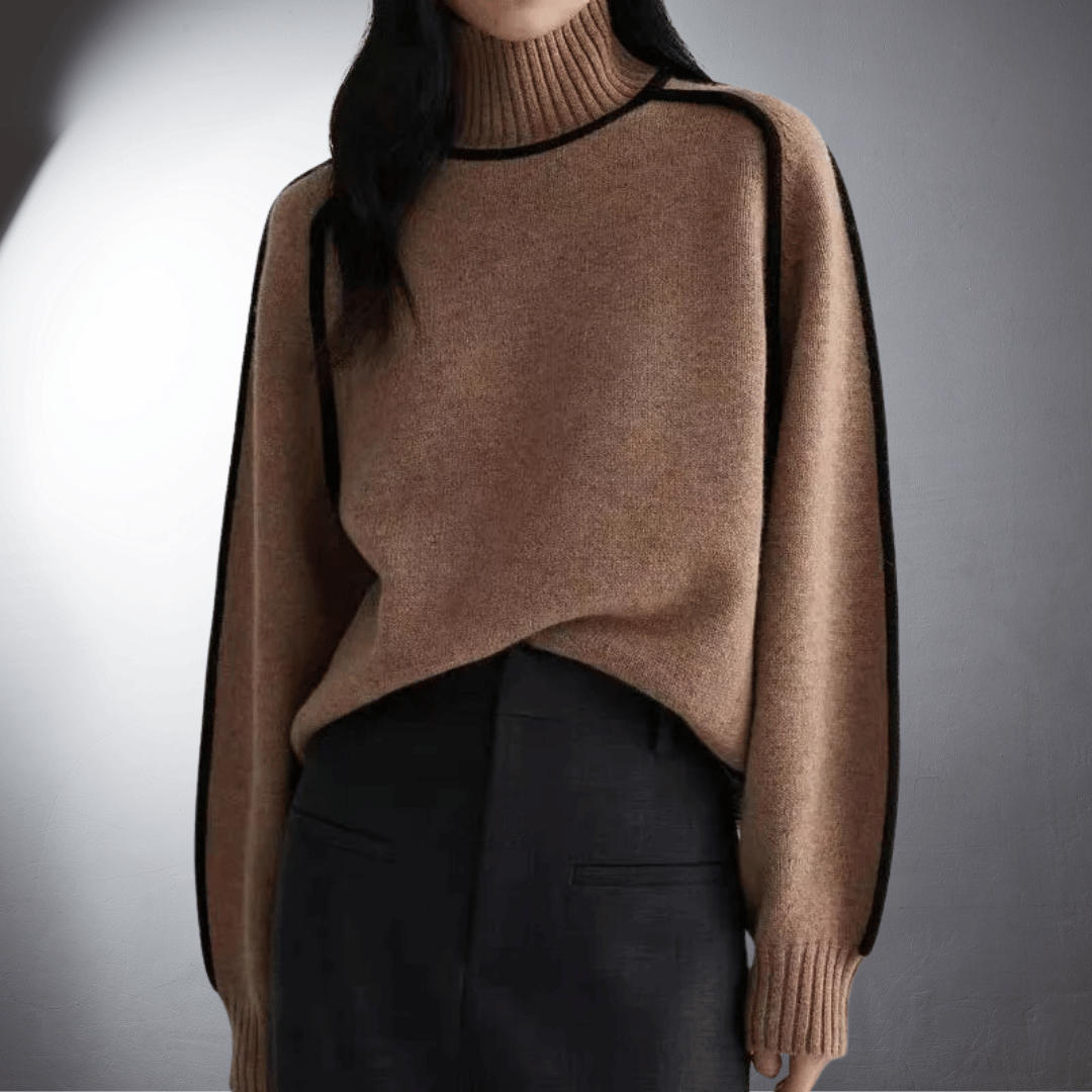 Laurent™ | Pull en Cachemire au Col Montant Élégant