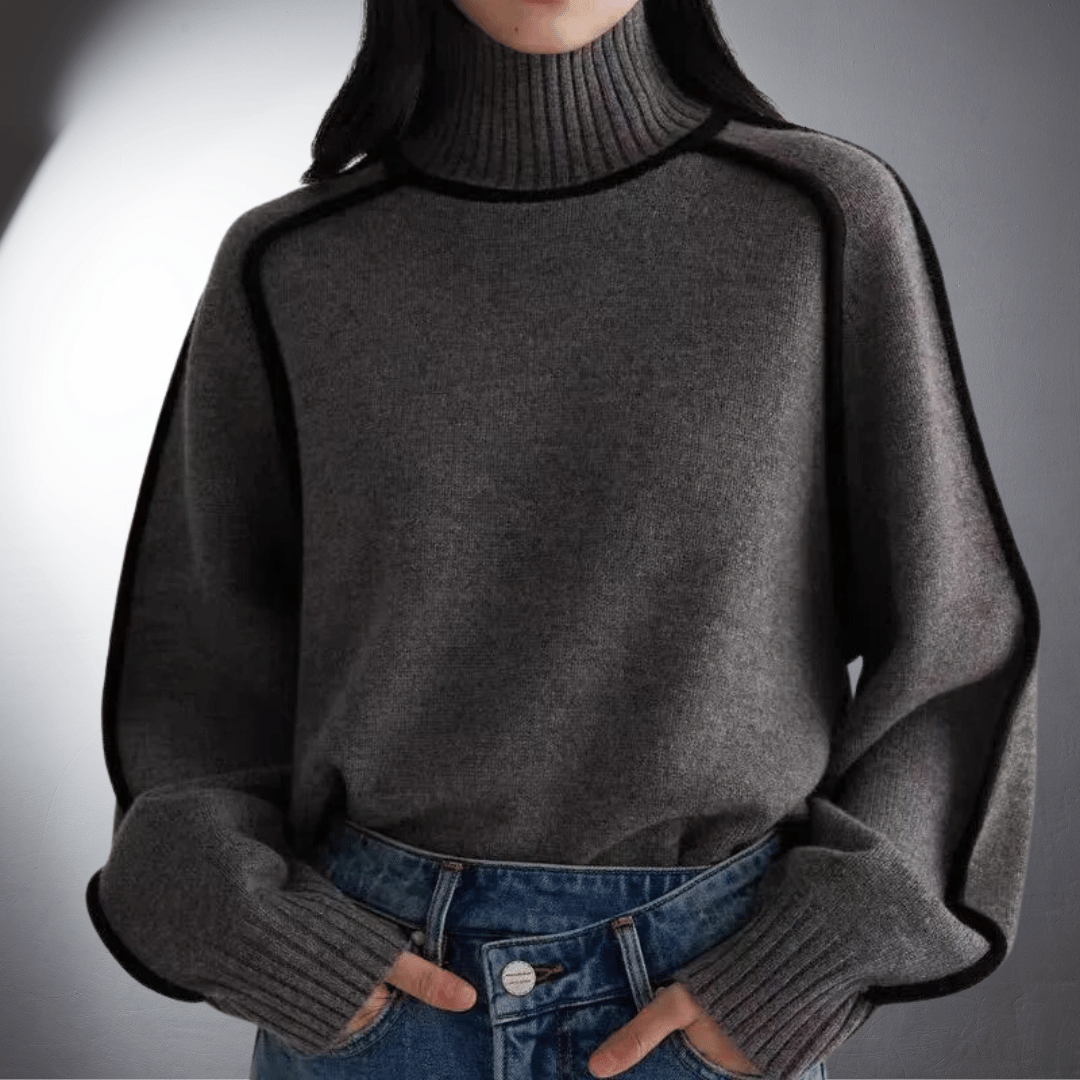 Laurent™ | Pull en Cachemire au Col Montant Élégant
