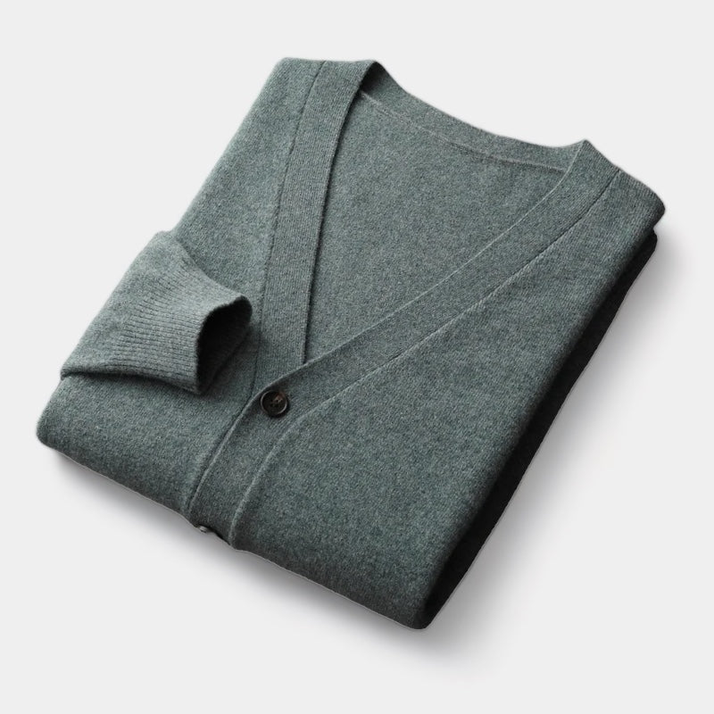 Laurent™ | Pull cardigan en laine mérinos