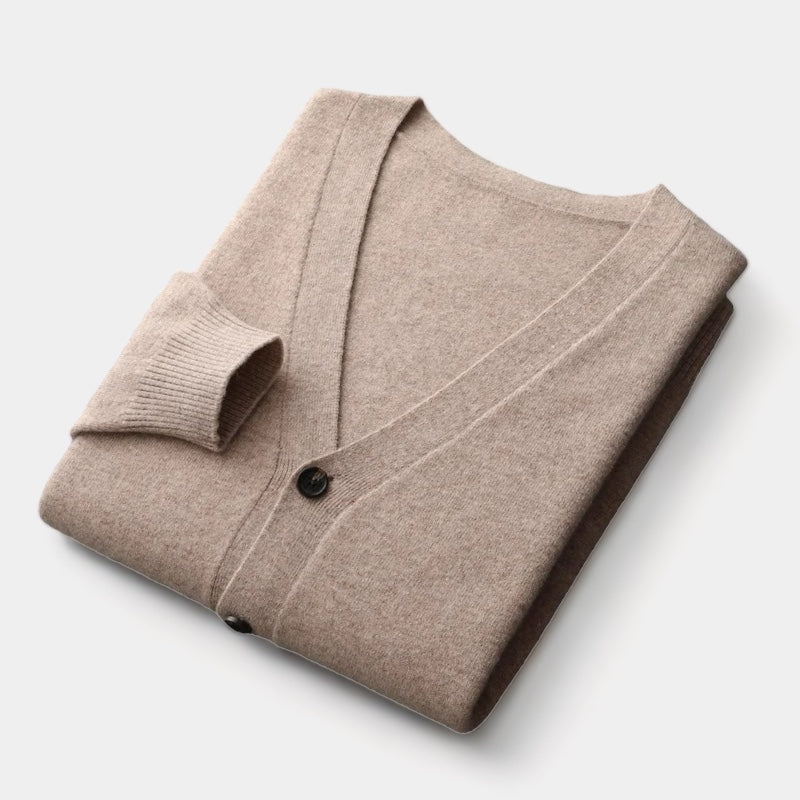 Laurent™ | Pull cardigan en laine mérinos