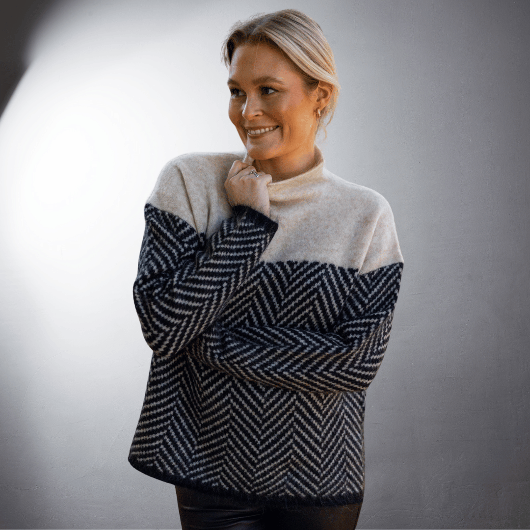 Laurent™ | Pull à Motif Chevron en Laine Douce
