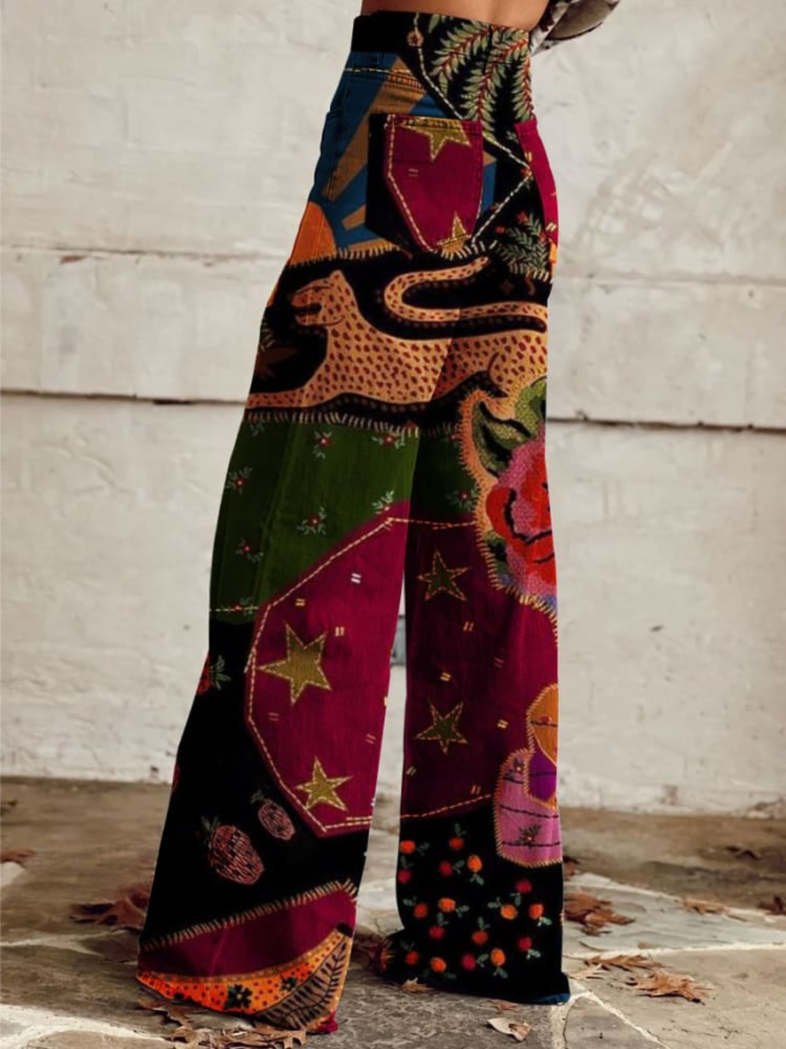LÉNA | Pantalon Boho Vintage Élégant et Confortable