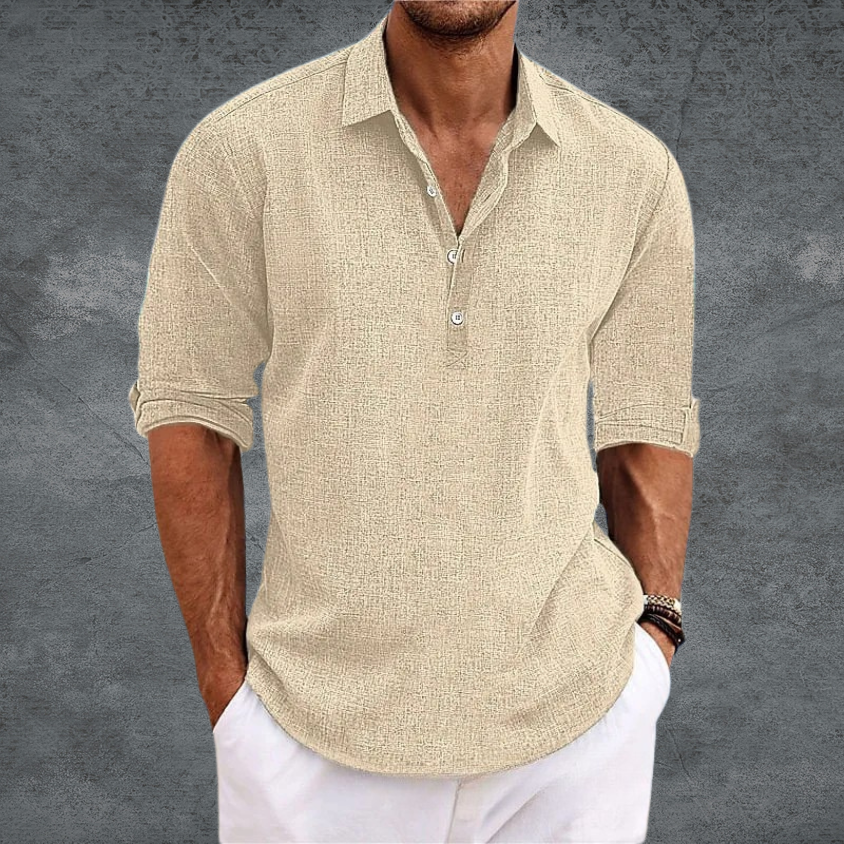 Thierry® | Chemise Décontractée en Lin Léger