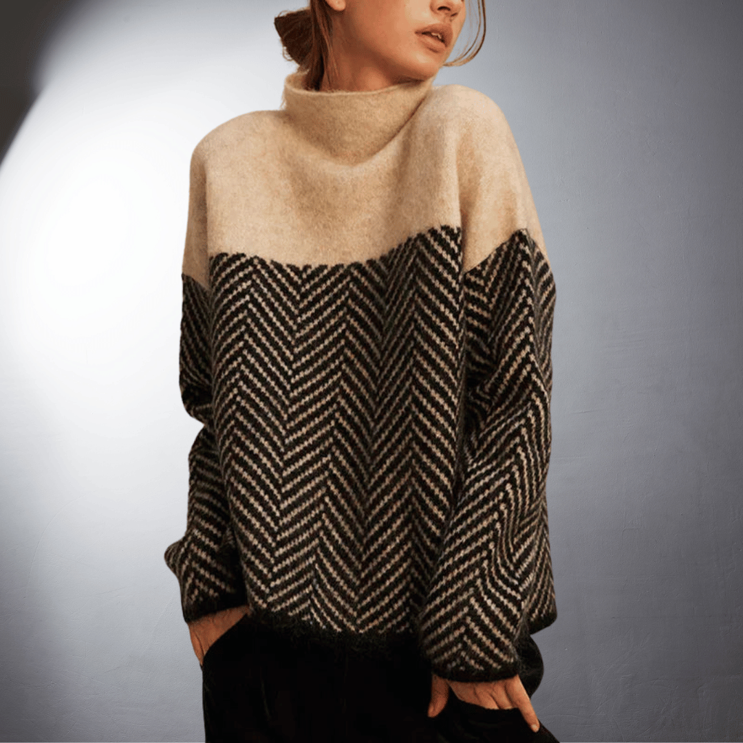 Laurent™ | Pull à Motif Chevron en Laine Douce