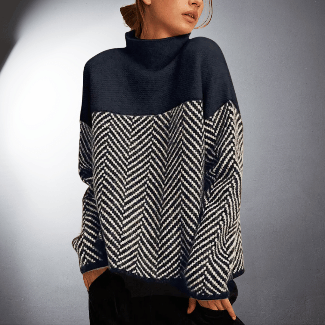 Laurent™ | Pull à Motif Chevron en Laine Douce