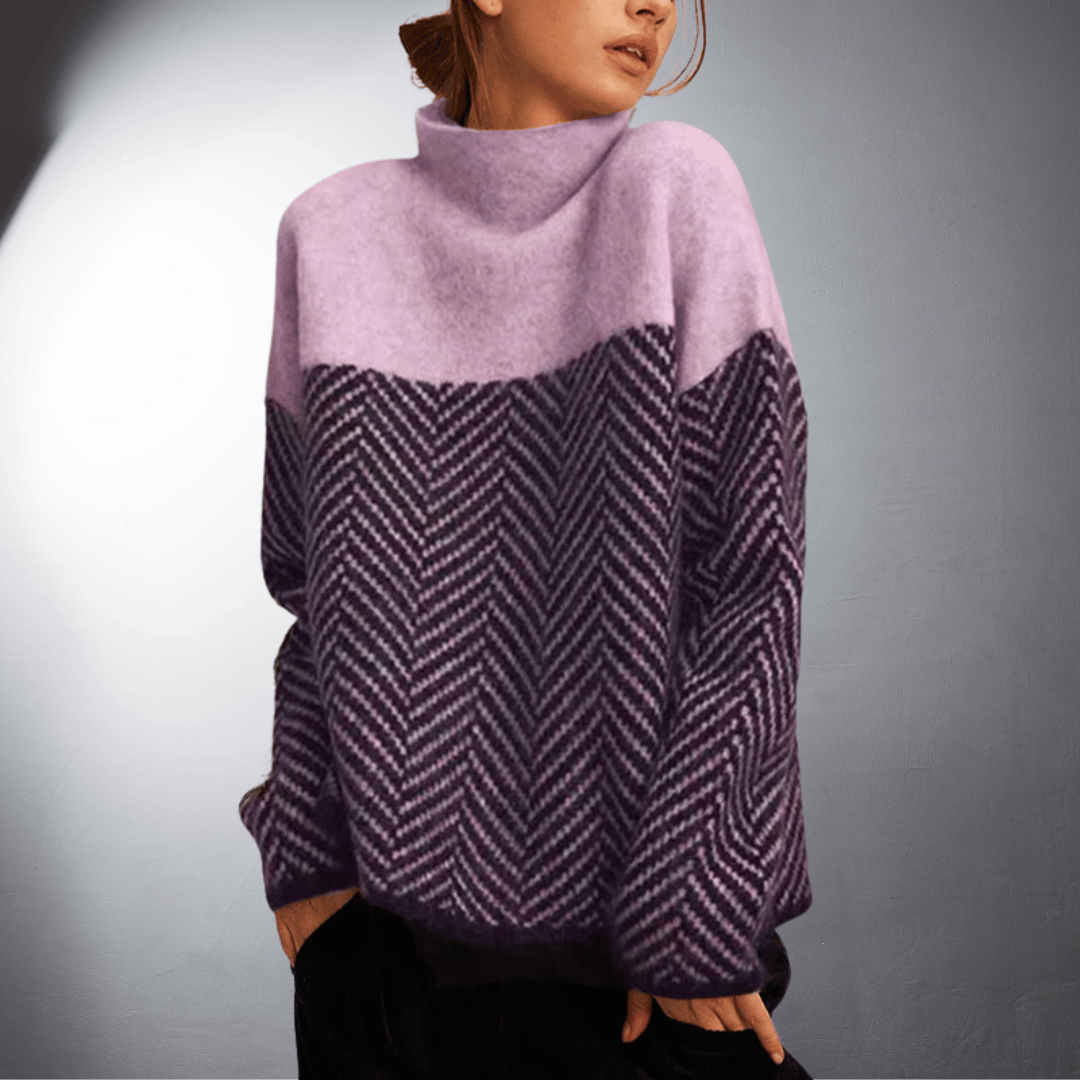 Laurent™ | Pull à Motif Chevron en Laine Douce