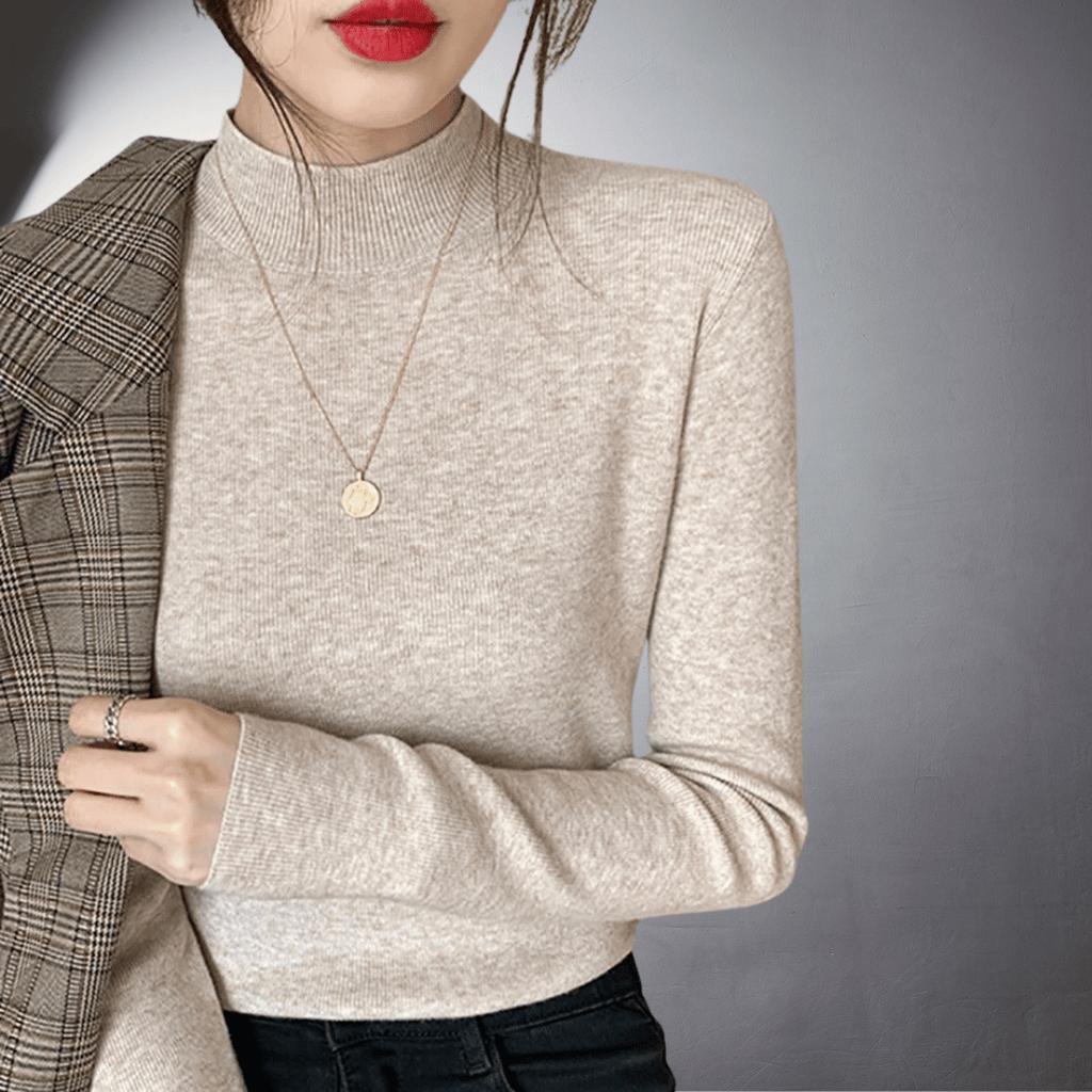 Laurent™ | Pull à Col Montant en Coton Doux