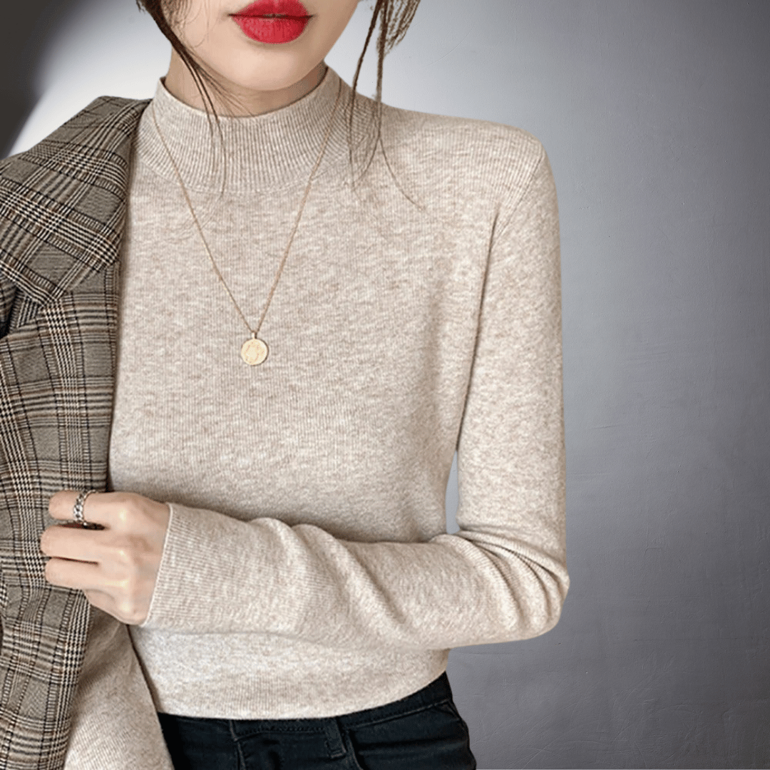 Laurent™ | Pull à Col Montant en Coton Doux