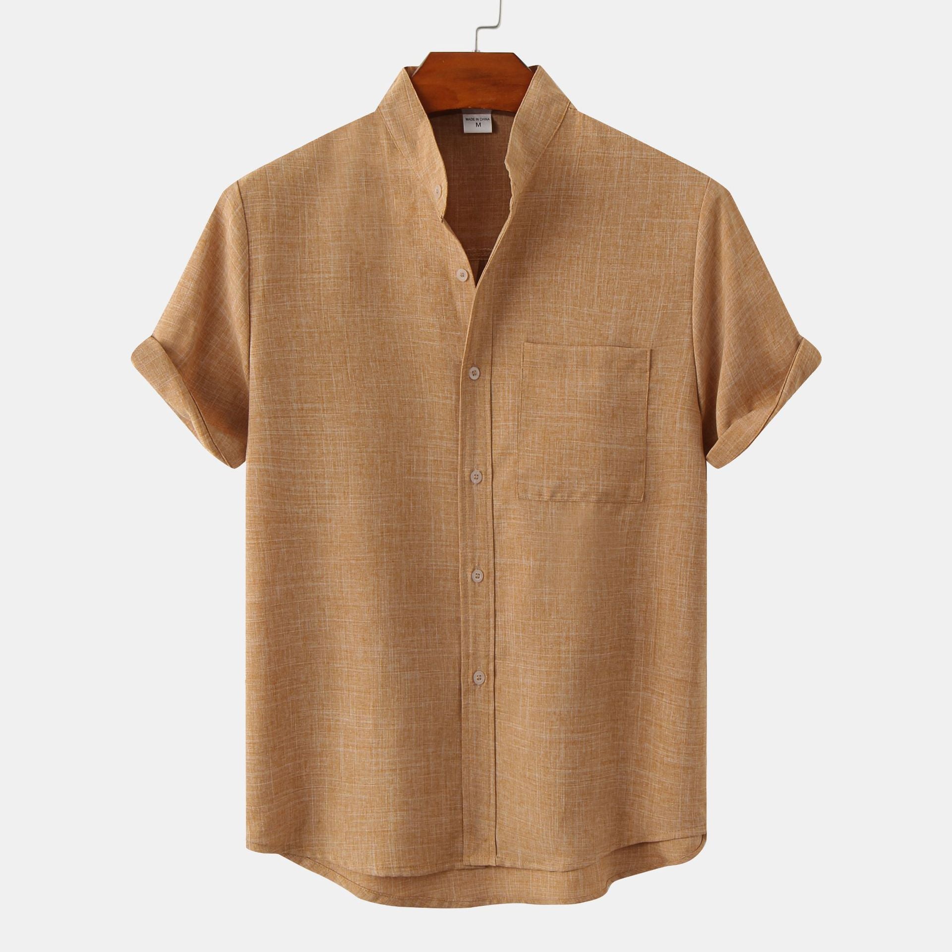 Laurent™ | Chemise en coton unie avec boutons