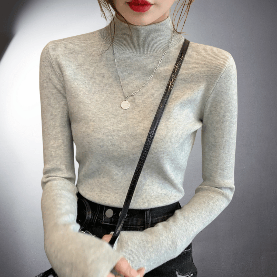 Laurent™ | Pull à Col Montant en Coton Doux