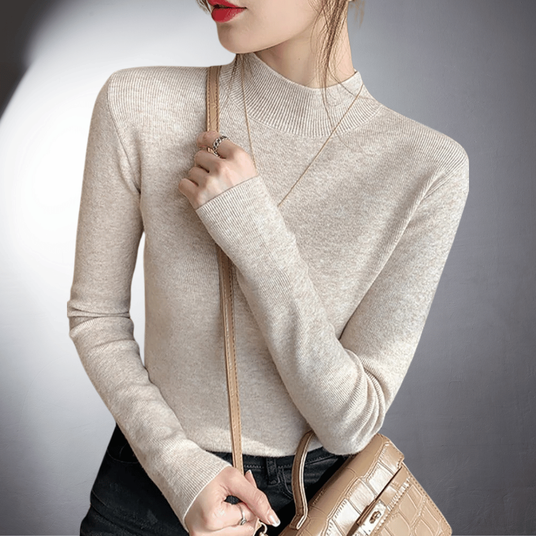 Laurent™ | Pull à Col Montant en Coton Doux