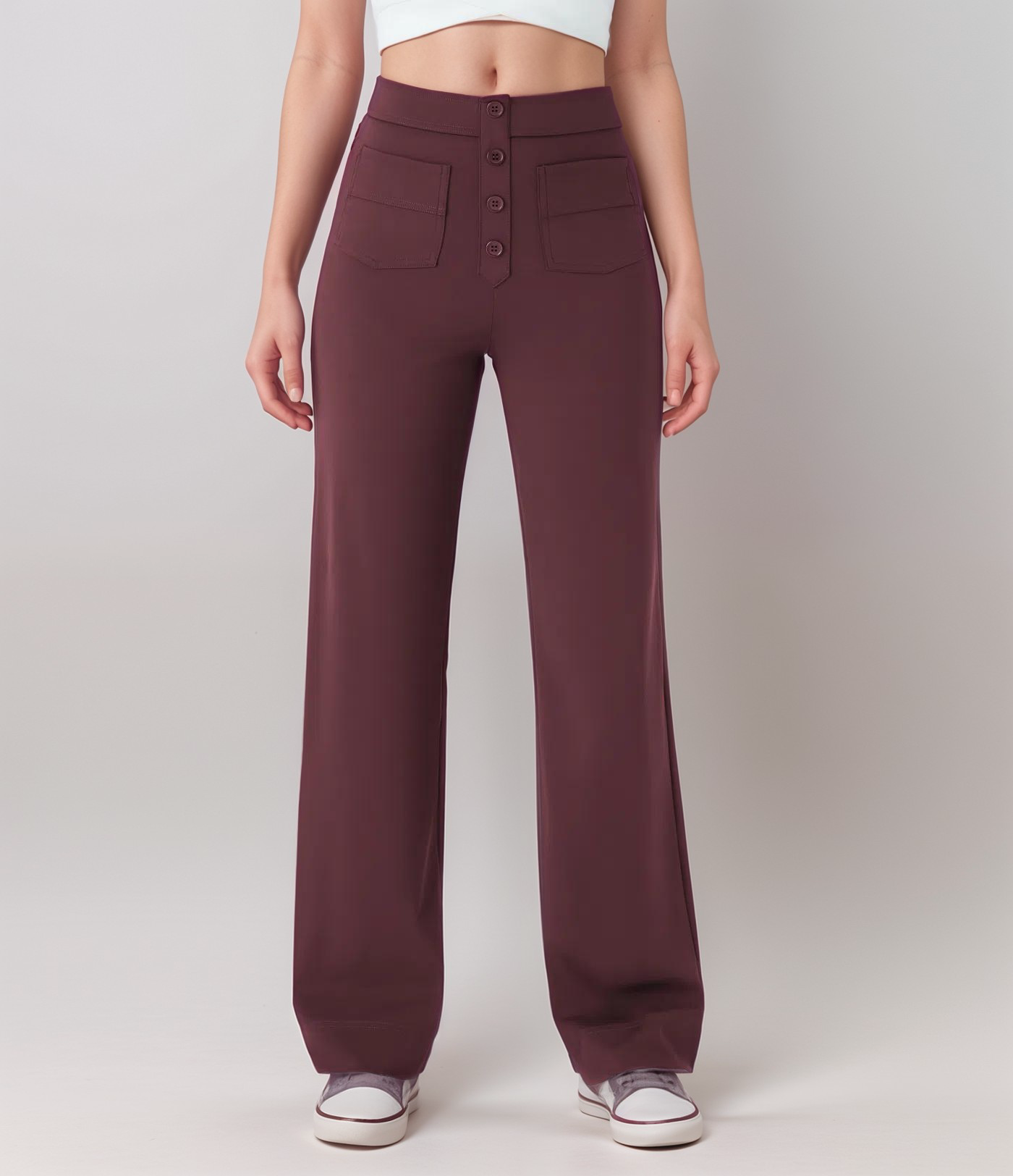 Noémie - Pantalon élastique taille haute | 1+1 GRATUIT