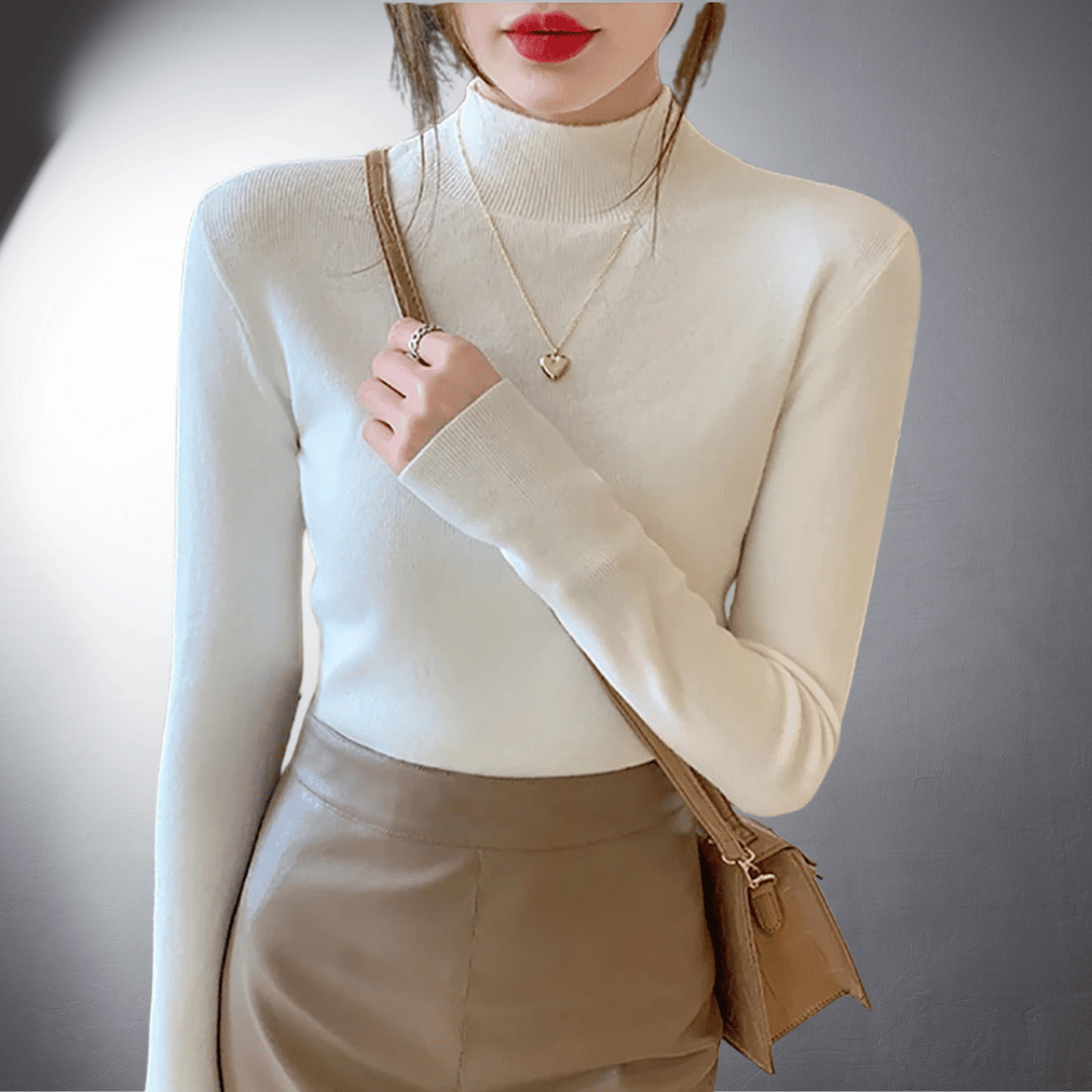 Laurent™ | Pull à Col Montant en Coton Doux