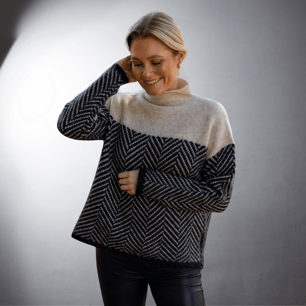 Laurent™ | Pull à Motif Chevron en Laine Douce