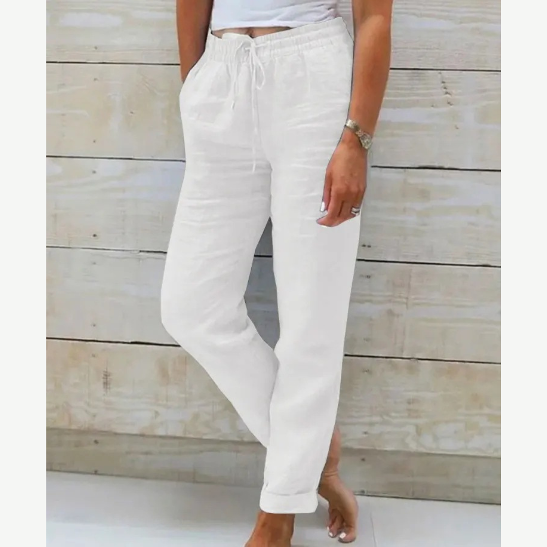 Eleonor® – Pantalons Élastiques en Lin Premium Respirant