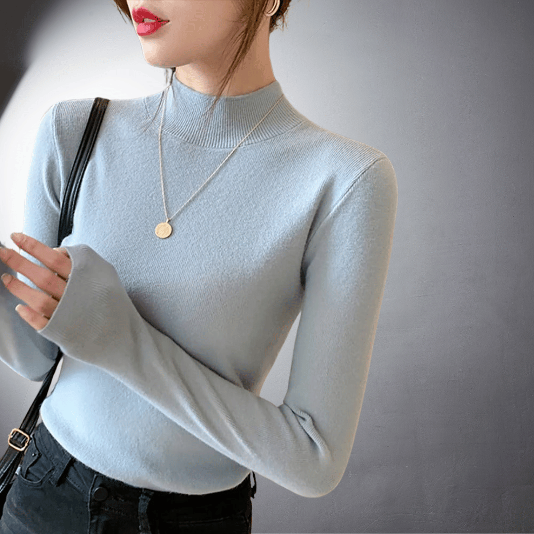 Laurent™ | Pull à Col Montant en Coton Doux
