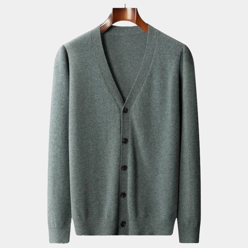 Laurent™ | Pull cardigan en laine mérinos