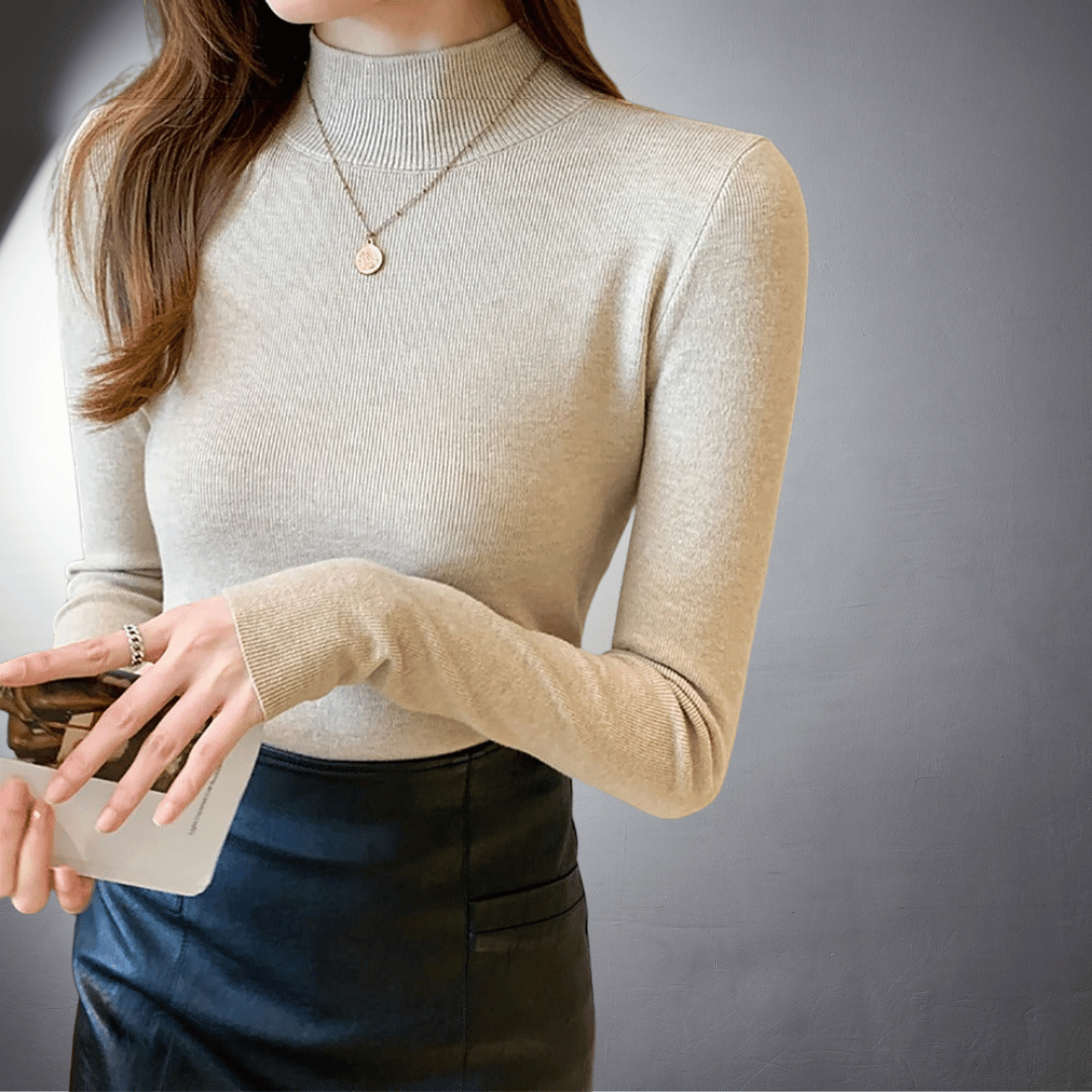 Laurent™ | Pull à Col Montant en Coton Doux