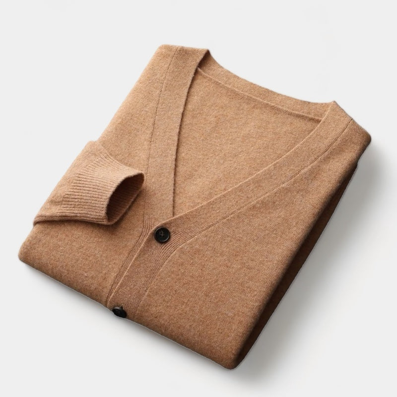 Laurent™ | Pull cardigan en laine mérinos