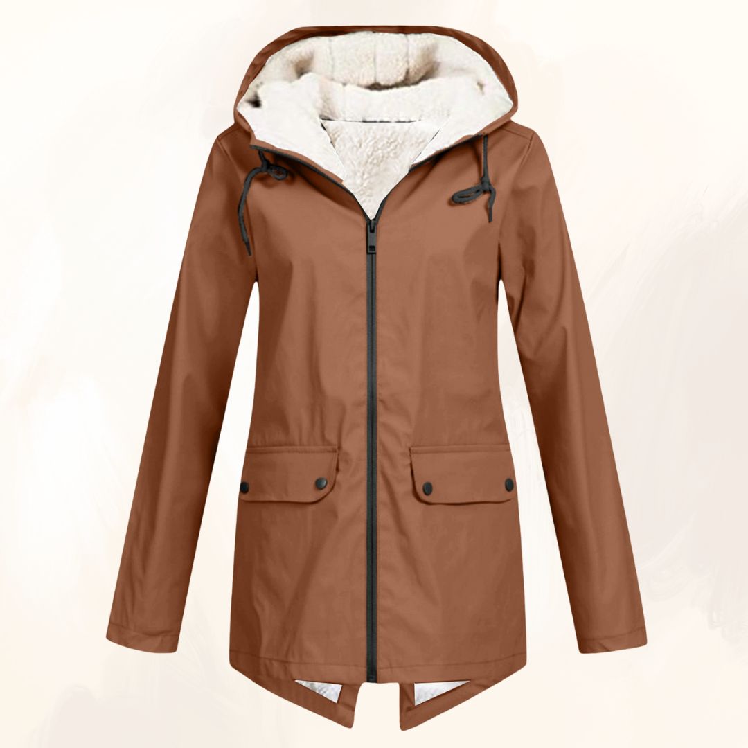 Montagnard - Veste d’Hiver Imperméable avec Doublure en Fourrure