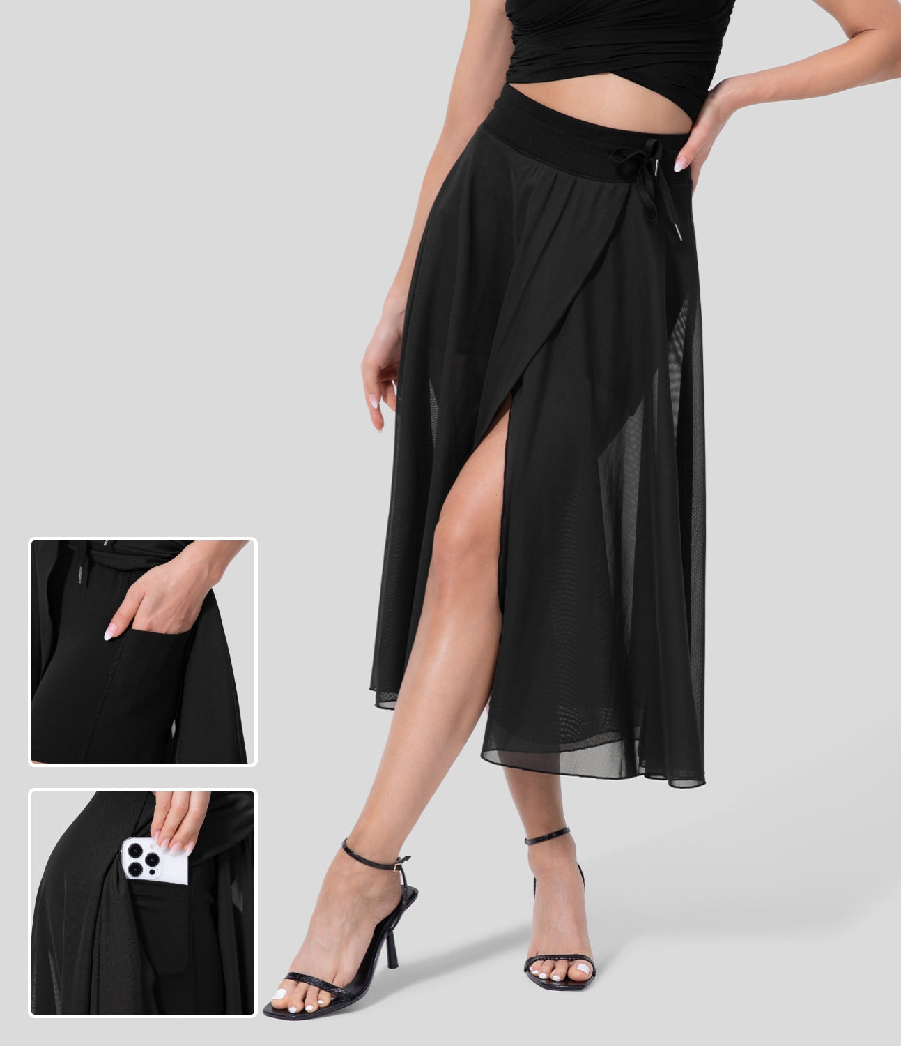 Livan - Jupe 2-en-1 taille haute