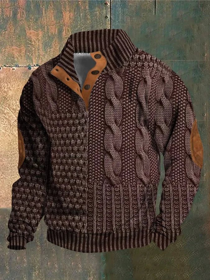 Grayson - Turtleneck Sweater with Button Detail